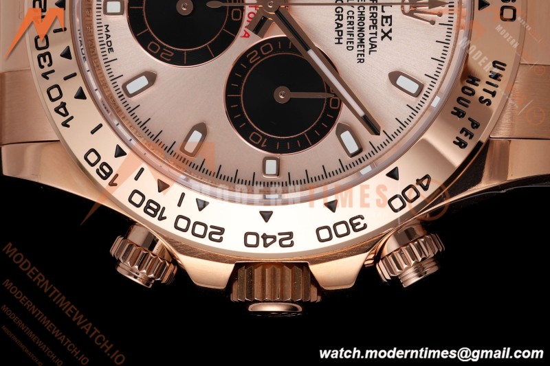 Rolex - Daytona 116505 40mm Gain Weight RG/RG Pink/Blk/Stk AVF DD4130 | 롤렉스 - 데이토나 116505 40mm 무게 증량 버전 로즈골드 RG/RG 핑크/블랙/바 인덱스 AVF DD4130