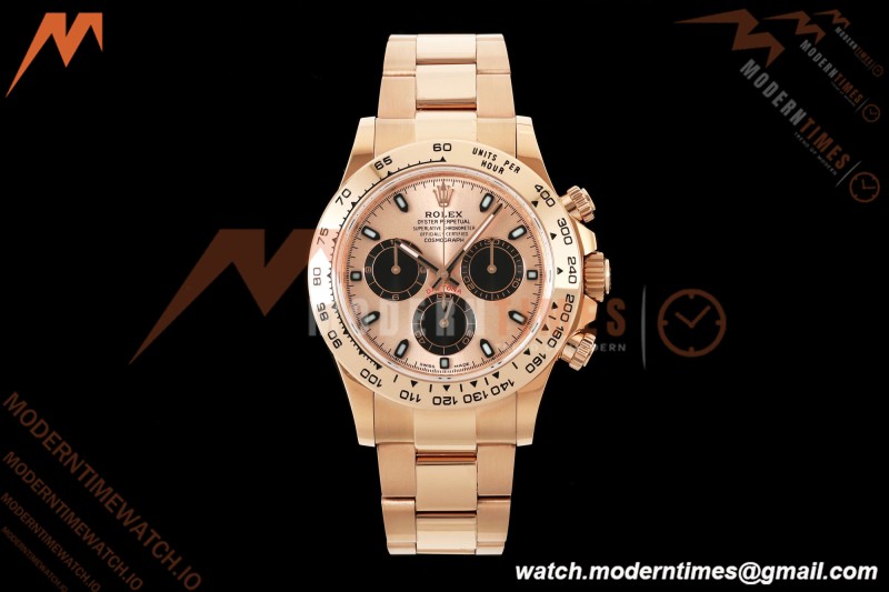Rolex - Daytona 116505 40mm Gain Weight RG/RG Champ/Blk/Stk AVF DD4130 | 롤렉스 - 데이토나 116505 40mm 무게 증량 버전 로즈골드 RG/RG 샴페인/블랙/바 인덱스 AVF DD4130