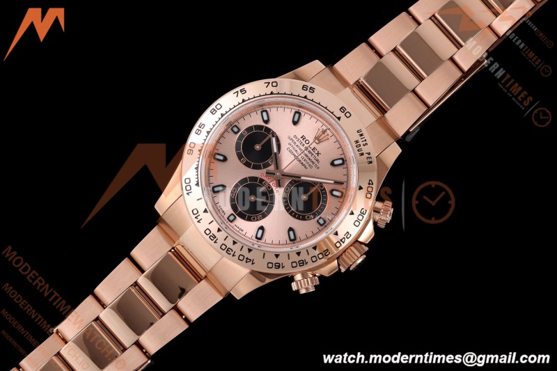 Rolex - Daytona 116505 40mm Gain Weight RG/RG Champ/Blk/Stk AVF DD4130 | 롤렉스 - 데이토나 116505 40mm 무게 증량 버전 로즈골드 RG/RG 샴페인/블랙/바 인덱스 AVF DD4130