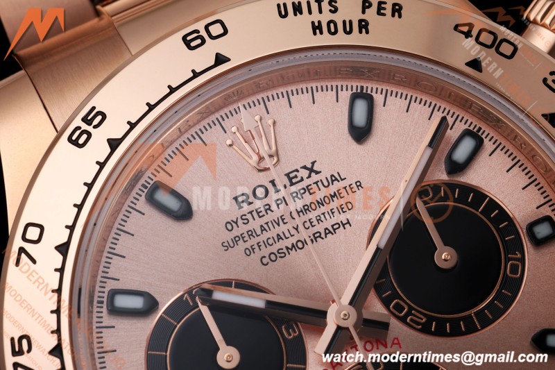 Rolex - Daytona 116505 40mm Gain Weight RG/RG Champ/Blk/Stk AVF DD4130 | 롤렉스 - 데이토나 116505 40mm 무게 증량 버전 로즈골드 RG/RG 샴페인/블랙/바 인덱스 AVF DD4130