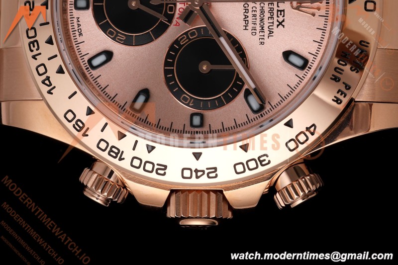 Rolex - Daytona 116505 40mm Gain Weight RG/RG Champ/Blk/Stk AVF DD4130 | 롤렉스 - 데이토나 116505 40mm 무게 증량 버전 로즈골드 RG/RG 샴페인/블랙/바 인덱스 AVF DD4130