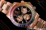 Rolex - Daytona Rainbow 116595 RBOW 40mm Gain Weight RG/RG Black/Dia AVF DD4130