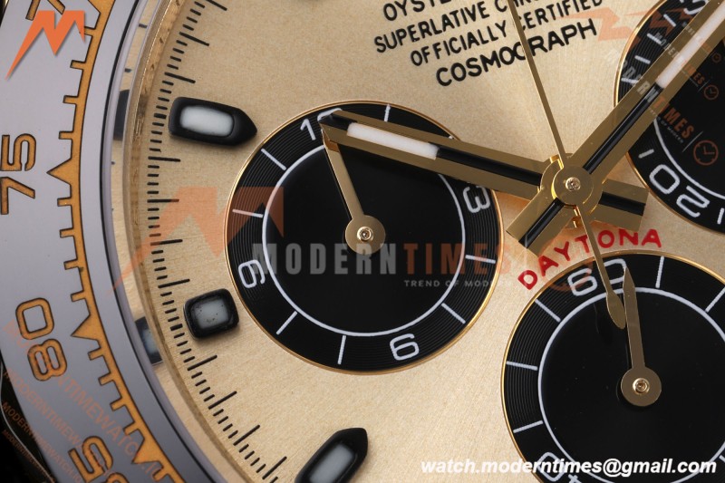 Rolex - Daytona 116518LN 40mm Gain Weight CER/YG/RU Gold/Blk/Stk AVF DD4130 | 롤렉스 - 데이토나 116518LN 40mm 무게 증량 버전 세라믹/옐로우골드/러버 골드/블랙/바 인덱스 AVF DD4130