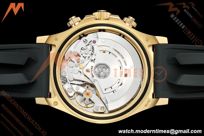 Rolex - Daytona 116518LN 40mm Gain Weight CER/YG/RU Gold/Blk/Stk AVF DD4130 | 롤렉스 - 데이토나 116518LN 40mm 무게 증량 버전 세라믹/옐로우골드/러버 골드/블랙/바 인덱스 AVF DD4130