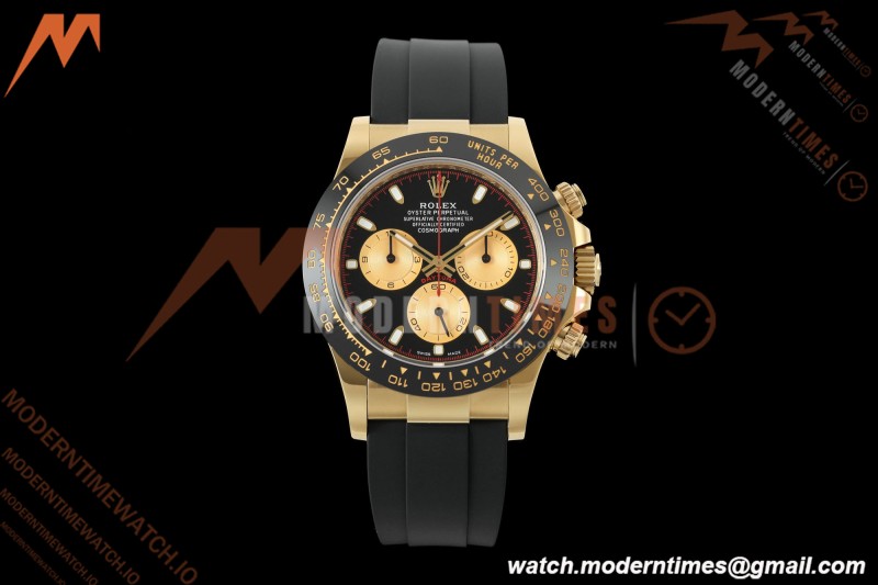 Rolex - Daytona 116518LN 40mm Gain Weight CER/YG/RU Blk/Gold/Stk AVF DD4130