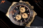 Rolex - Daytona 116518LN 40mm Gain Weight CER/YG/RU Blk/Gold/Stk AVF DD4130