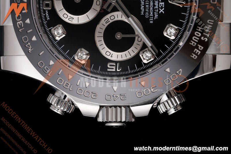 Rolex - Daytona 116519LN 40mm Gain Weight SS/RU Blk/Dia AVF DD4130 | 롤렉스 - 데이토나 116519LN 40mm 무게 증량 버전 스테인리스/러버 블랙/다이아 AVF DD4130