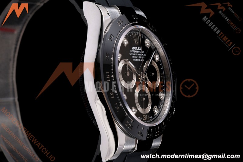 Rolex - Daytona 116519LN 40mm Gain Weight SS/RU Blk/Dia AVF DD4130 | 롤렉스 - 데이토나 116519LN 40mm 무게 증량 버전 스테인리스/러버 블랙/다이아 AVF DD4130