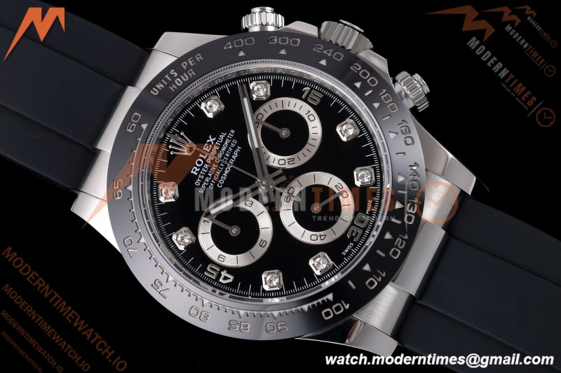 Rolex - Daytona 116519LN 40mm Gain Weight SS/RU Blk/Dia AVF DD4130 | 롤렉스 - 데이토나 116519LN 40mm 무게 증량 버전 스테인리스/러버 블랙/다이아 AVF DD4130