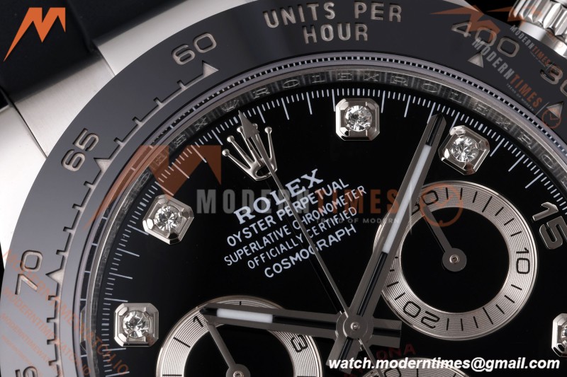 Rolex - Daytona 116519LN 40mm Gain Weight SS/RU Blk/Dia AVF DD4130 | 롤렉스 - 데이토나 116519LN 40mm 무게 증량 버전 스테인리스/러버 블랙/다이아 AVF DD4130
