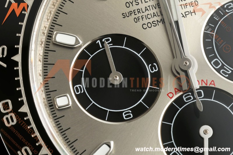 Rolex - Daytona 116519LN 40mm SS/RU Grey/Blk UFO SH-TW4130 Free Sprung