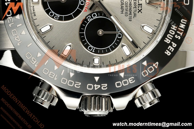 Rolex - Daytona 116519LN 40mm SS/RU Grey/Blk UFO SH-TW4130 Free Sprung