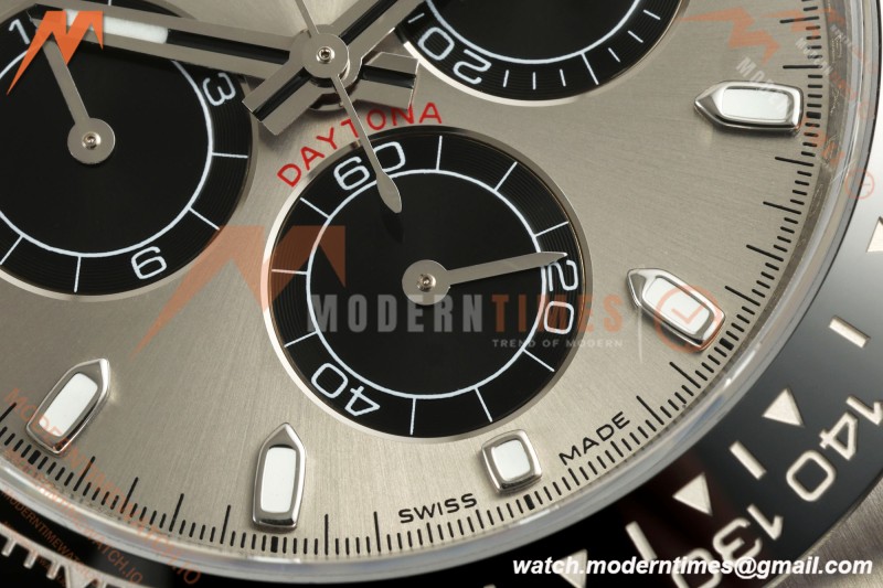 Rolex - Daytona 116519LN 40mm SS/RU Grey/Blk UFO SH-TW4130 Free Sprung