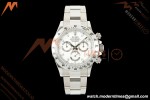 Rolex - Daytona 116520 40mm 904L SS/SS Wht/Stk UFO SH-TW4130 Free Sprung