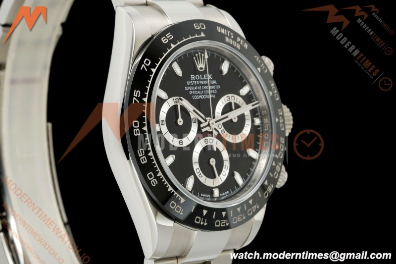 Rolex - Daytona 116500LN 40mm 904L SS/SS Blk/Stk UFO SH-TW4130 Free Sprung
