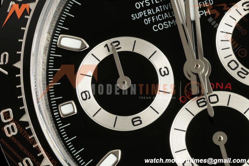 Rolex - Daytona 116500LN 40mm 904L SS/SS Blk/Stk UFO SH-TW4130 Free Sprung
