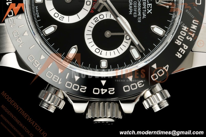 Rolex - Daytona 116500LN 40mm 904L SS/SS Blk/Stk UFO SH-TW4130 Free Sprung