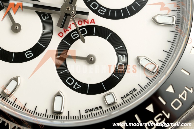 Rolex - Daytona 116500LN 40mm 904L SS/SS Wht/Stk UFO SH-TW4130 Free Sprung