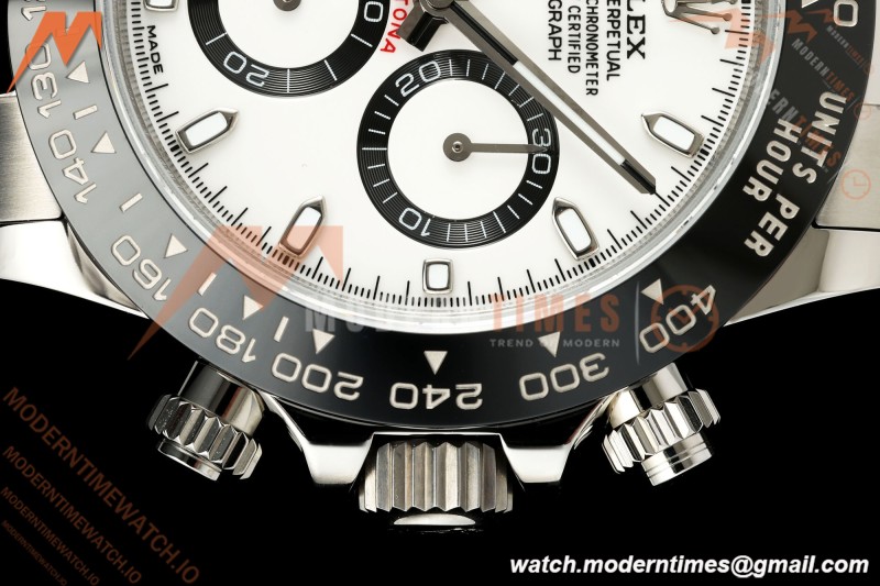 Rolex - Daytona 116500LN 40mm 904L SS/SS Wht/Stk UFO SH-TW4130 Free Sprung