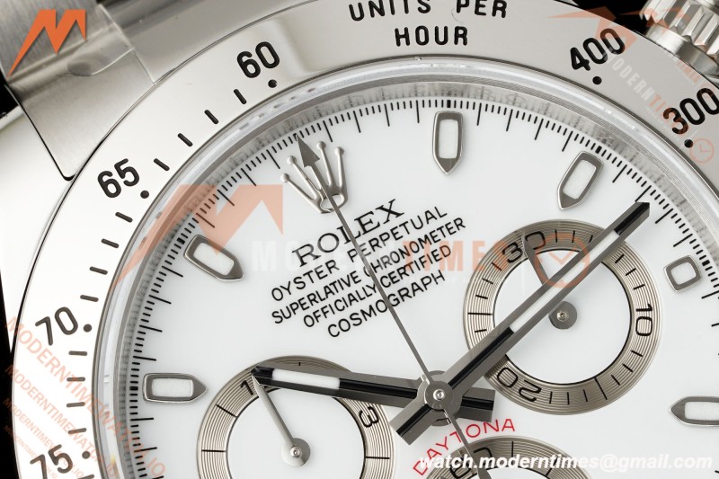 Rolex - Daytona 116520 40mm 904L SS/SS Wht/Stk VSF DD4130