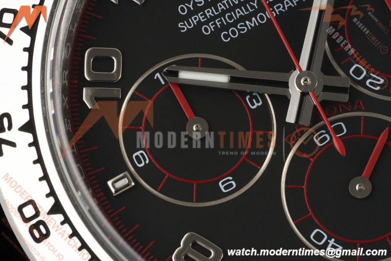 Rolex - Daytona 116509 40mm 904L SS/RU Black VF DD4130 | 롤렉스 - 데이토나 116509 40mm 904L 스테인리스 스틸/RU 블랙 VF DD4130
