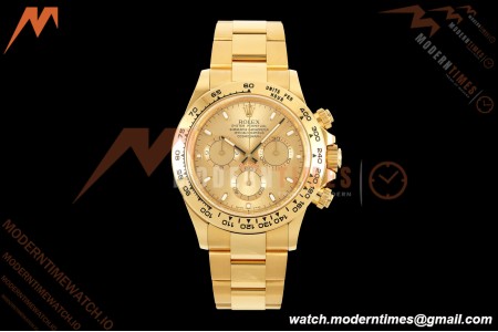 Rolex - Daytona 116508 40mm 904L YG/YG Champ/Stk VF DD4130