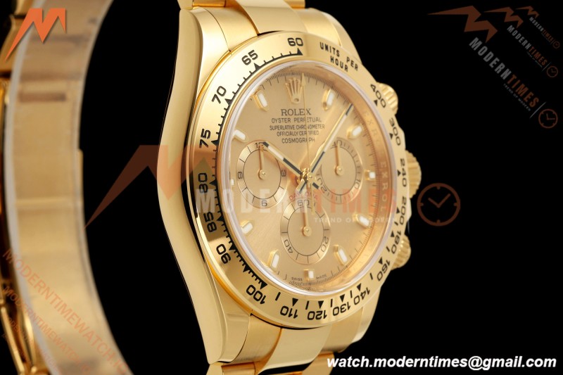 Rolex - Daytona 116508 40mm 904L YG/YG Champ/Stk VF DD4130