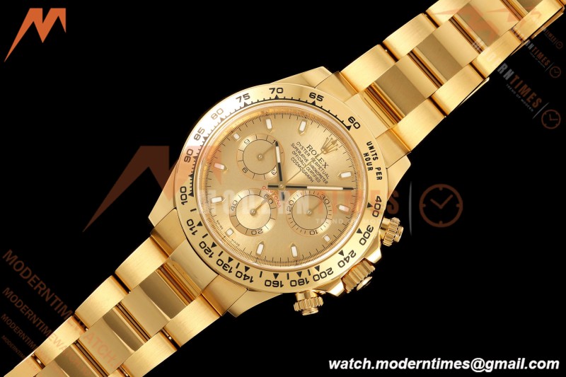 Rolex - Daytona 116508 40mm 904L YG/YG Champ/Stk VF DD4130