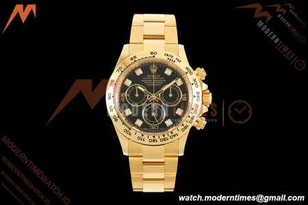 Rolex - Daytona 116508 40mm 904L YG/YG Blk/Dia VF DD4130