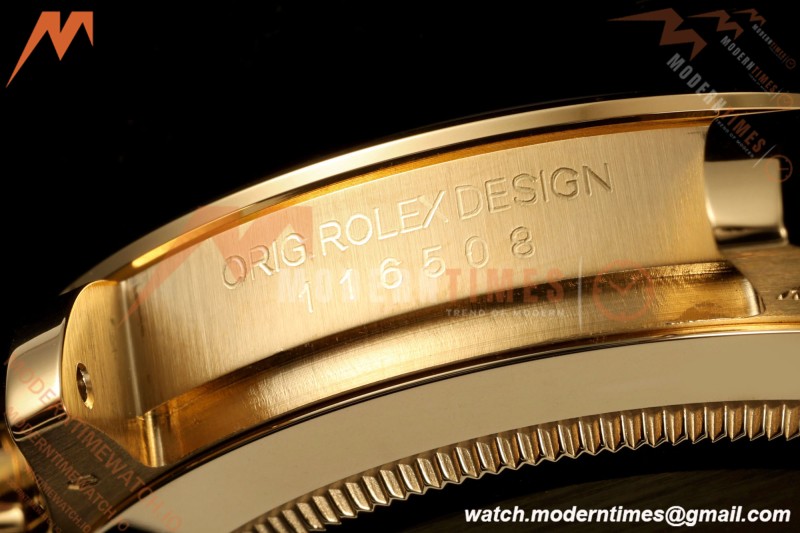 Rolex - Daytona 116508 40mm 904L YG/YG Blk/Dia VF DD4130