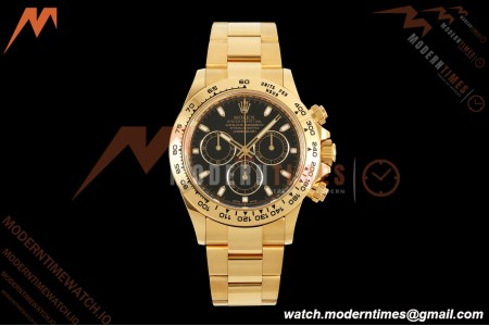 Rolex - Daytona 116508 40mm 904L YG/YG Blk/Stk VF DD4130