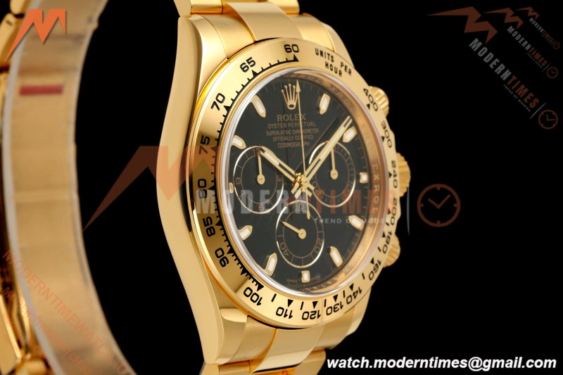 Rolex - Daytona 116508 40mm 904L YG/YG Blk/Stk VF DD4130