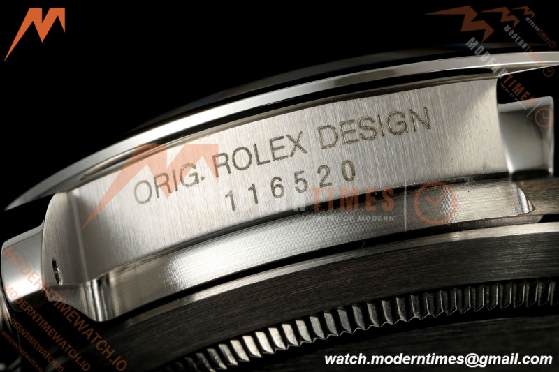 Rolex - Daytona 116520 40mm 904L SS/SS Blk/Stk UFO SH-TW4130 Free Sprung