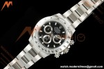 Rolex - Daytona 116520 40mm 904L SS/SS Blk/Stk UFO SH-TW4130 Free Sprung