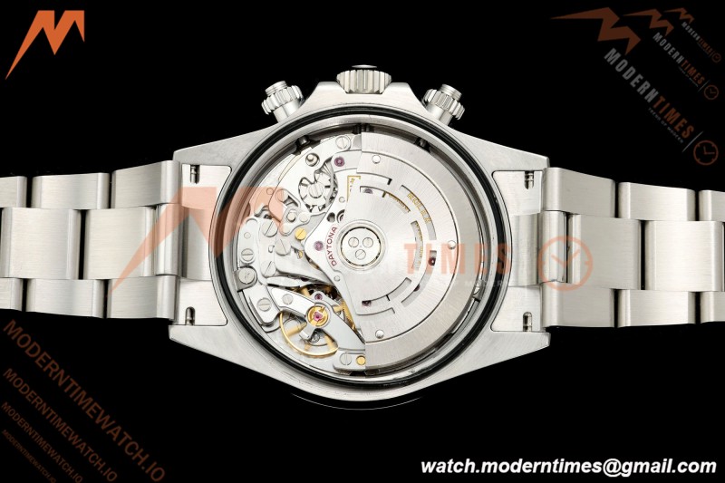Rolex - Daytona 116520 40mm 904L SS/SS Blk/Stk UFO SH-TW4130 Free Sprung