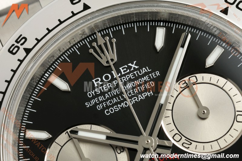 Rolex - Daytona 126509 40mm SS/SS Blk/Silv/Stk UFO UF4131 Free Sprung