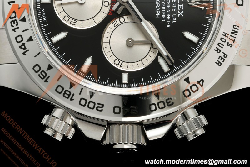 Rolex - Daytona 126509 40mm SS/SS Blk/Silv/Stk UFO UF4131 Free Sprung