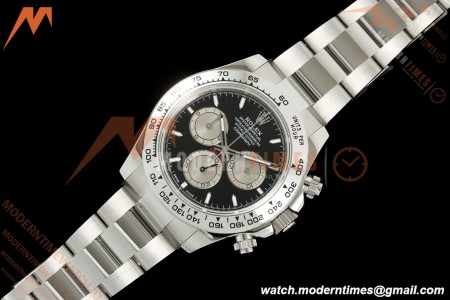 Rolex - Daytona 126509 40mm SS/SS Blk/Silv/Stk UFO UF4131 Free Sprung