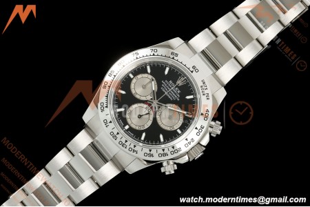 Rolex - Daytona 126509 40mm SS/SS Blk/Silv/Stk UFO UF4131 Free Sprung
