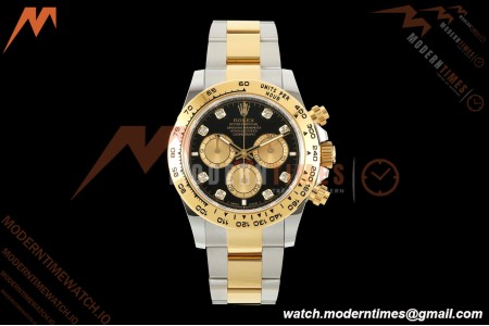 Rolex - Daytona 126503 40mm SS/YG Blk/YG Diamonds Dial UFO UF4131 Free Sprung 