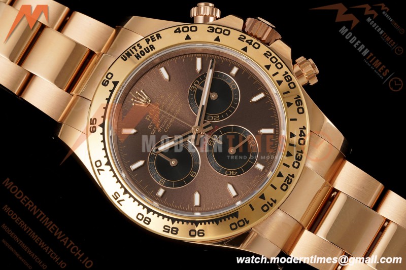 Rolex - Daytona 126505 40mm RG/RG Brn/Blk/Stk RWF DD4131 Free Sprung