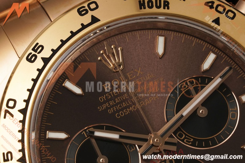 Rolex - Daytona 126505 40mm RG/RG Brn/Blk/Stk RWF DD4131 Free Sprung
