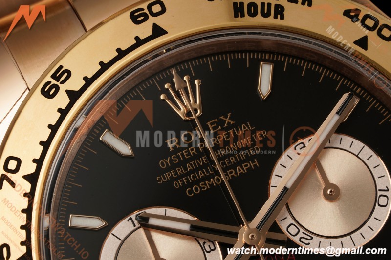 Rolex - Daytona 126505 40mm RG/RG Blk/Chap/Stk RWF DD4131 Free Sprung