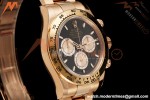 Rolex - Daytona 126505 40mm RG/RG Blk/Chap/Stk RWF DD4131 Free Sprung