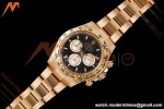 Rolex - Daytona 126505 40mm RG/RG Blk/Chap/Stk RWF DD4131 Free Sprung
