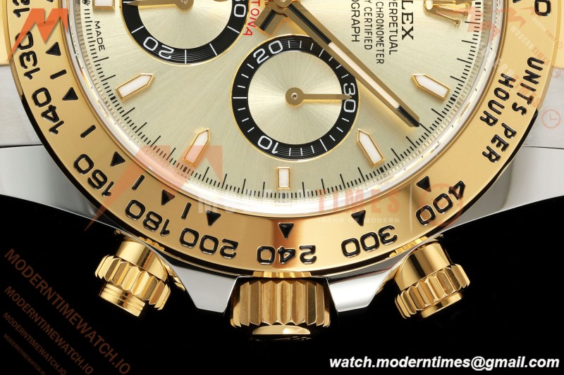 Rolex - Daytona 126503 40mm SS/YG Gold/Stk Dial UFO UF4131 Free Sprung