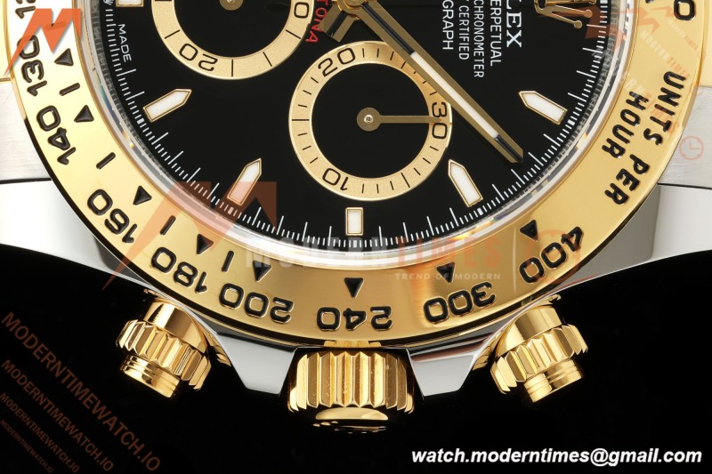 Rolex - Daytona 126503 40mm SS/YG Blk/Stk Dial UFO UF4131 Free Sprung  
