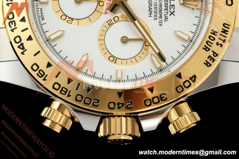 Rolex - Daytona 126503 40mm SS/YG Wht/Stk Dial UFO UF4131 Free Sprung