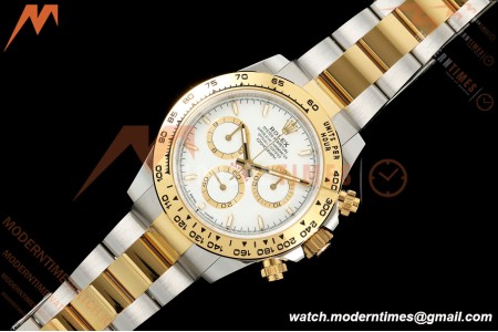 Rolex - Daytona 126503 40mm SS/YG Wht/Stk Dial UFO UF4131 Free Sprung