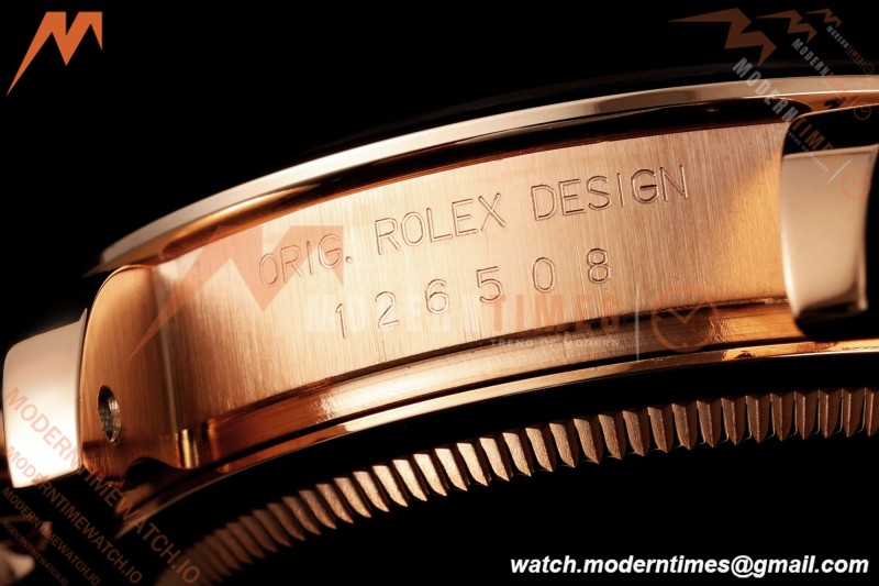 Rolex - Daytona 126505 40mm RG/RG Blk/RG Diamonds Dial UFO UF4131 Free Sprung 